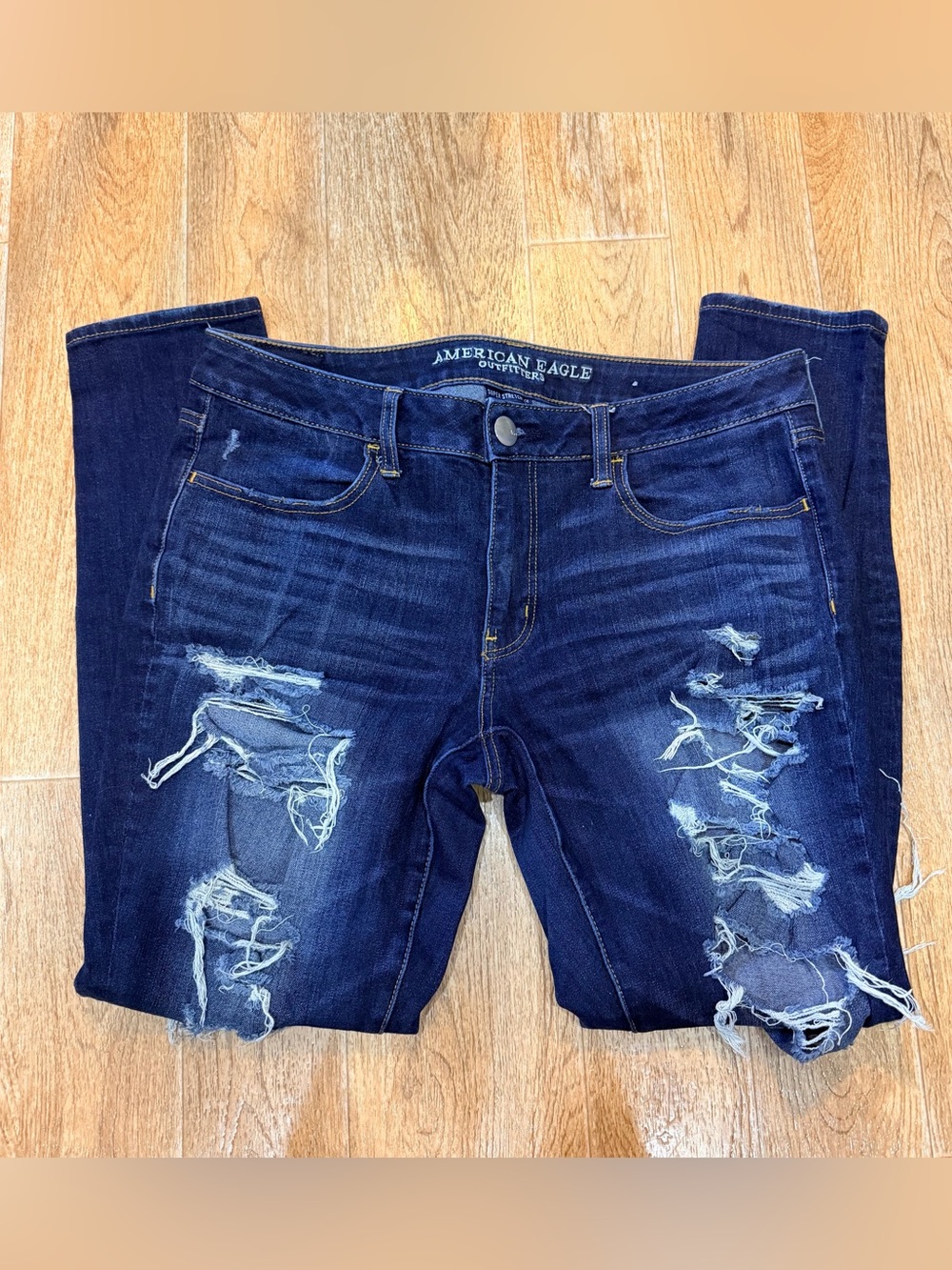 American Eagle Distressed Jeggings, Size 12